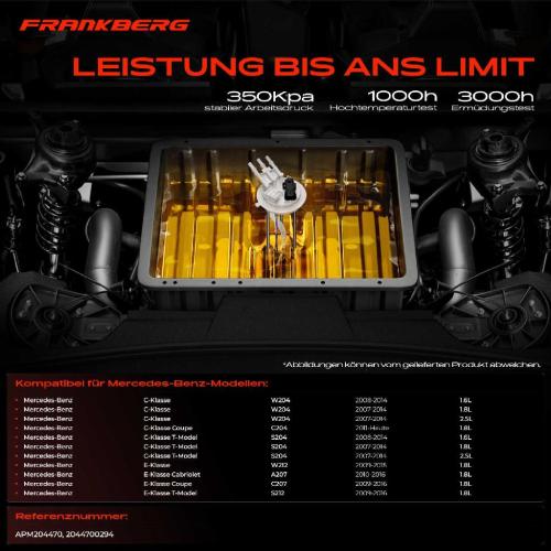 1x Kraftstoffpumpe für Mercedes-Benz C-Klasse Coupe T-Model W204 C204 S204 E-Klasse W212 A207 C207 S212 Bild 1x Kraftstoffpumpe für Mercedes-Benz C-Klasse Coupe T-Model W204 C204 S204 E-Klasse W212 A207 C207 S212