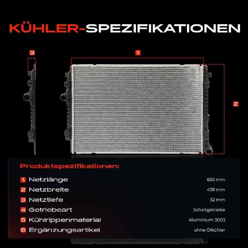 Frankberg 1x Kühler Wasserkühler Motorkühler für VW Golf 6 Passat Audi A3 Seat Bild Frankberg 1x Kühler Wasserkühler Motorkühler für VW Golf 6 Passat Audi A3 Seat