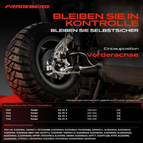 1x Querlenker Satz Vorderachse für Ford Ranger EQ ER R 2.5L 1999-2006 Bild 1x Querlenker Satz Vorderachse für Ford Ranger EQ ER R 2.5L 1999-2006