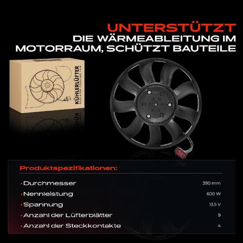 Frankberg 1x Motorkühller Einfachlüfter ohne Kühlerlüfterrahmen VW Touareg Audi A4 A5 A6 A7 A8 Q7 Q8 8W Bild Frankberg 1x Motorkühller Einfachlüfter ohne Kühlerlüfterrahmen VW Touareg Audi A4 A5 A6 A7 A8 Q7 Q8 8W