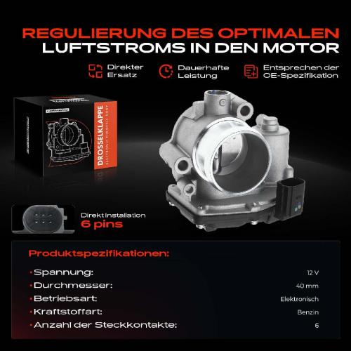 Frankberg 1x Drosselklappe Drosselklappenstutzen für Ford B-Max C-Max Fiesta Focus Transit Bild Frankberg 1x Drosselklappe Drosselklappenstutzen für Ford B-Max C-Max Fiesta Focus Transit