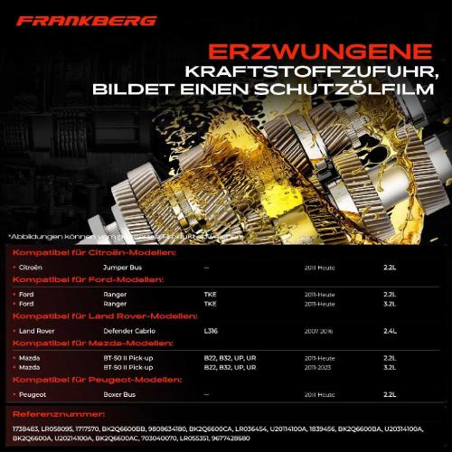 Frankberg 1x Ölpumpe für Ford Transit Land Rover Defender Mazda Citroën Jumper Bild Frankberg 1x Ölpumpe für Ford Transit Land Rover Defender Mazda Citroën Jumper