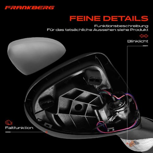 Frankberg 1x Außenspiegel Rechts für Renault Modus/Grand Modus F/JP0 Bj ab 2004 Bild Frankberg 1x Außenspiegel Rechts für Renault Modus/Grand Modus F/JP0 Bj ab 2004