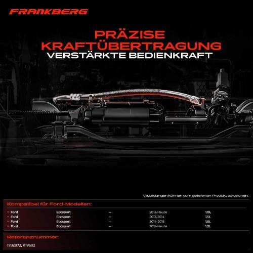 2x Seilzug Feststellbremse Hinterachse beidseitig für Ford Ecosport 1.0L 1.5L Bj ab 2013 Bild 2x Seilzug Feststellbremse Hinterachse beidseitig für Ford Ecosport 1.0L 1.5L Bj ab 2013