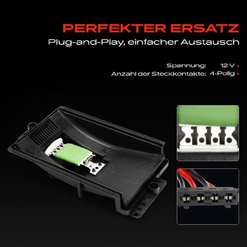 1x Widerstand Vorwiderstand Gebläsemotor für VW Golf 4 Polo Bora Audi A3 TT Bild 1x Widerstand Vorwiderstand Gebläsemotor für VW Golf 4 Polo Bora Audi A3 TT