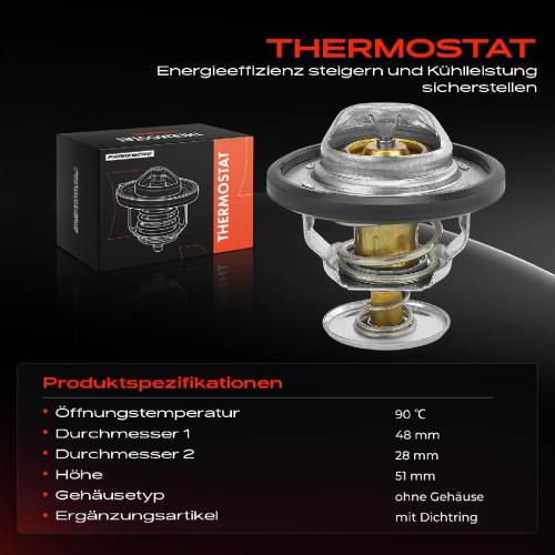 1x Thermostat Kühlmittel für Volvo C30 S80 II S40 II C70 V50 XC70 Ford Focus Bild 1x Thermostat Kühlmittel für Volvo C30 S80 II S40 II C70 V50 XC70 Ford Focus