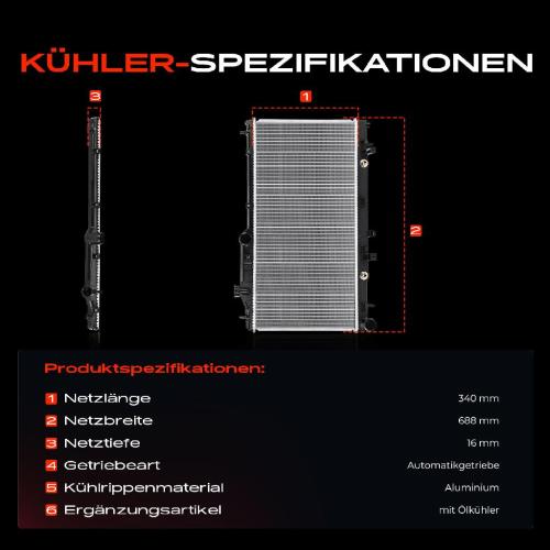 Frankberg 1x Kühler Wasserkühler Motorkühler für Subaru Forester Impreza Legacy IV Outback Bild Frankberg 1x Kühler Wasserkühler Motorkühler für Subaru Forester Impreza Legacy IV Outback