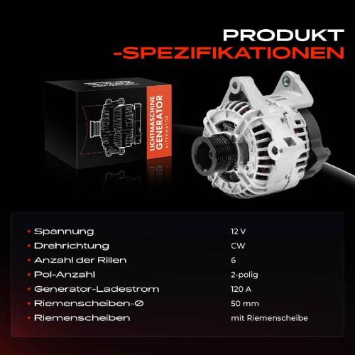 1x Lichtmaschine Generator für BMW 3er E36 E46 5er E39 E60 7er E38 X5 E53 Z3 Bild 1x Lichtmaschine Generator für BMW 3er E36 E46 5er E39 E60 7er E38 X5 E53 Z3