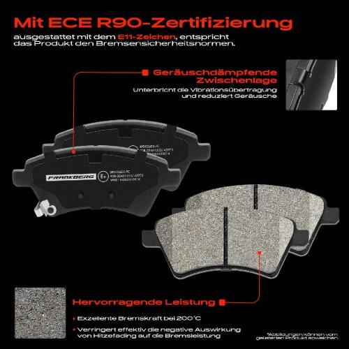 4x Bremsbeläge Vorderachse für Fiat Sedici Suzuki SX4 S-Cross Stufenheck 2006-2025 Bild 4x Bremsbeläge Vorderachse für Fiat Sedici Suzuki SX4 S-Cross Stufenheck 2006-2025