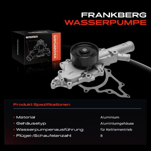 1x Wasserpumpe Kühlwasserpumpe für Mercedes-Benz W211 S211 V220 W220 3.2L 2002-2009 Bild 1x Wasserpumpe Kühlwasserpumpe für Mercedes-Benz W211 S211 V220 W220 3.2L 2002-2009