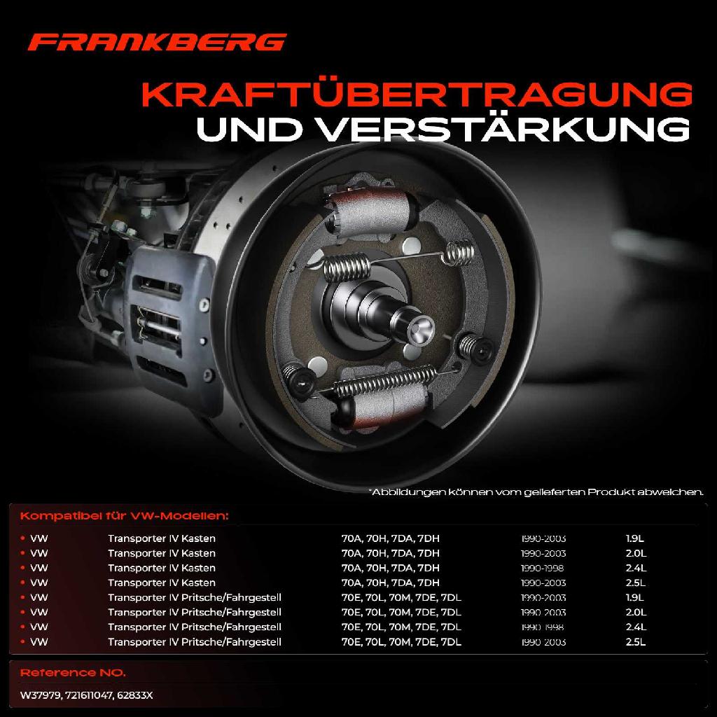 1x Radbremszylinder Hinten für VW Transporter T4 Bus Kasten