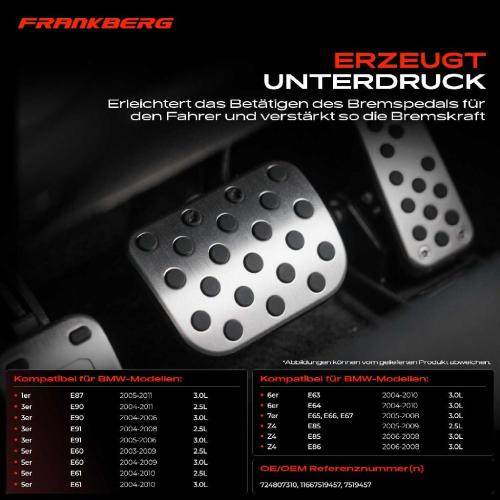 1x Unterdruckpumpe Bremsanlage Vakuumpumpe für BMW E87 E90 E91 E60 E61 E63 E64 E65 Bild 1x Unterdruckpumpe Bremsanlage Vakuumpumpe für BMW E87 E90 E91 E60 E61 E63 E64 E65