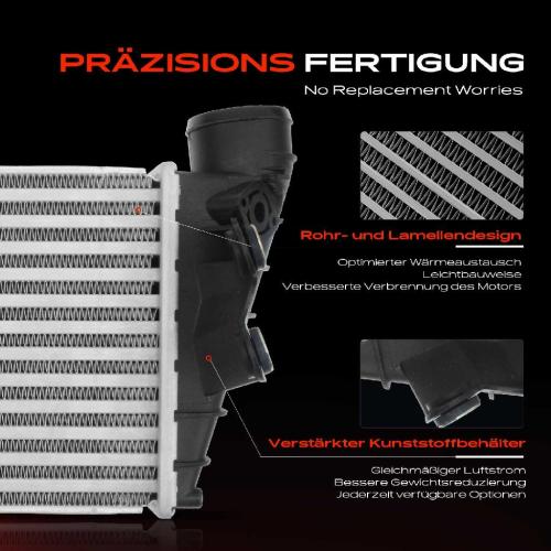 1x Ladeluftkühler Turbokühler für VW Golf 4 Audi A3 8L Seat Leon 1M Skoda Octavia I Bild 1x Ladeluftkühler Turbokühler für VW Golf 4 Audi A3 8L Seat Leon 1M Skoda Octavia I