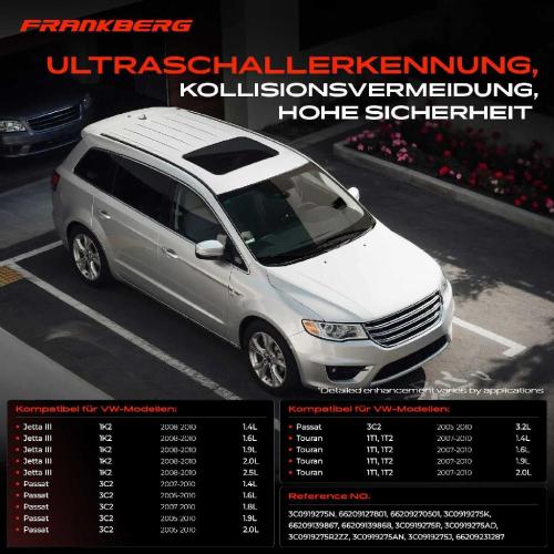 1x Parksensor PDC Sensor Vorne für VW Golf 5 1K5 Jetta 3 1K2 Passat B6 Touran 1.4L-2.0L Bild 1x Parksensor PDC Sensor Vorne für VW Golf 5 1K5 Jetta 3 1K2 Passat B6 Touran 1.4L-2.0L