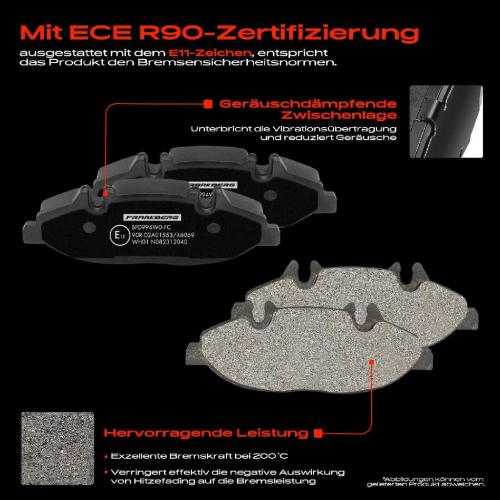 4x Bremsbeläge Vorderachse für Mercedes-Benz Viano Vito Bus Vito/Mixto Kasten W639 2003-2014 Bild 4x Bremsbeläge Vorderachse für Mercedes-Benz Viano Vito Bus Vito/Mixto Kasten W639 2003-2014