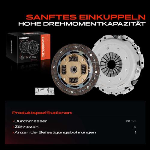 Frankberg 1x Kupplungssatz f r Ford Fiesta V JD JH Fiesta V Van Fusion JU Mazda 2 DY 1.4L 2001-2012 Bild Frankberg 1x Kupplungssatz f r Ford Fiesta V JD JH Fiesta V Van Fusion JU Mazda 2 DY 1.4L 2001-2012