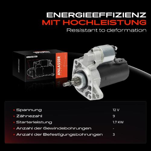 1x Anlasser Starter für VW Golf I II III IV Cabriolet Variant Polo Classic Variant Passat Variant Bild 1x Anlasser Starter für VW Golf I II III IV Cabriolet Variant Polo Classic Variant Passat Variant