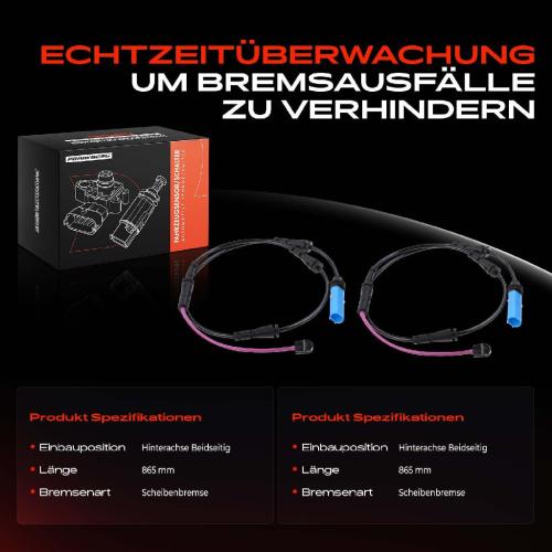 2x Warnkontakt Bremsbelagverschleiß Hinten für BMW 5er Touring G31 G32 2017-2020 Bild 2x Warnkontakt Bremsbelagverschleiß Hinten für BMW 5er Touring G31 G32 2017-2020