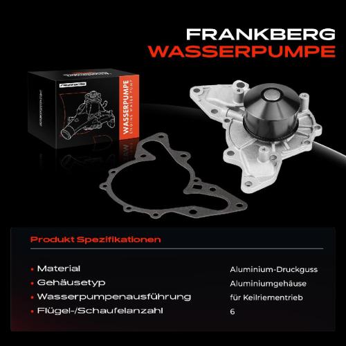 1x Wasserpumpe Kühlwasserpumpe für Hyundai XG Terracan HP Equus KIA Carnival II GQ Opirus Sorento I Bild 1x Wasserpumpe Kühlwasserpumpe für Hyundai XG Terracan HP Equus KIA Carnival II GQ Opirus Sorento I