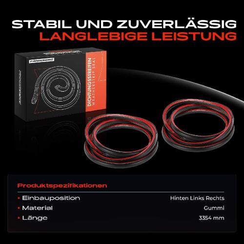 2x Windschutzscheiben Dichtung für BMW 5er Touring E39 1994-2004 Bild 2x Windschutzscheiben Dichtung für BMW 5er Touring E39 1994-2004