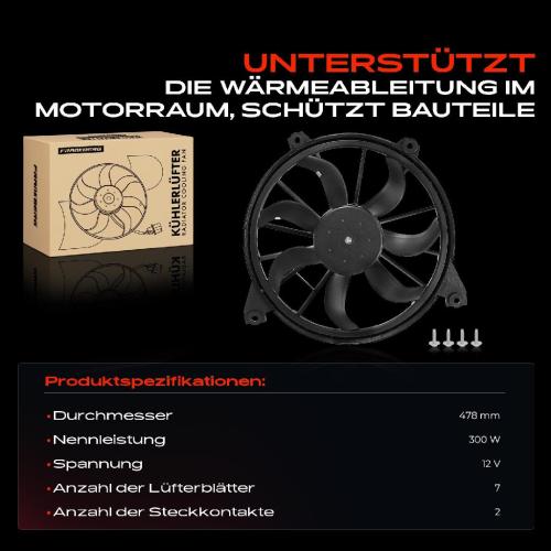 Frankberg 1x Motorkühller Einfachlüfter mit Kühlerlüfterrahmen Dodge Journey Fiat Freemont 2.4L-3.6L Bj ab 2008 Bild Frankberg 1x Motorkühller Einfachlüfter mit Kühlerlüfterrahmen Dodge Journey Fiat Freemont 2.4L-3.6L Bj ab 2008