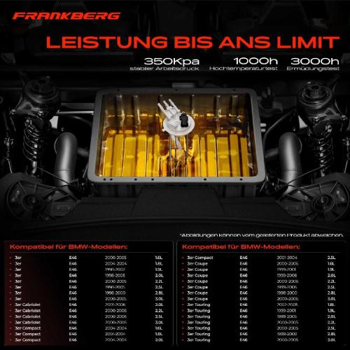 1x Kraftstoffpumpe für BMW 3er E46 3er Cabriolet 3er Compact 3er Coupe 3er Touring 1998-2006 Bild 1x Kraftstoffpumpe für BMW 3er E46 3er Cabriolet 3er Compact 3er Coupe 3er Touring 1998-2006