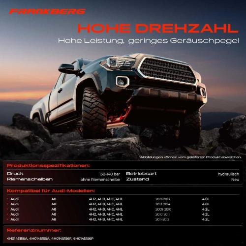 1x Servopumpe hydraulisch für Audi A8 4H2 4H8 4HC 4HL 2009-2014 4.0L 4.2L Bild 1x Servopumpe hydraulisch für Audi A8 4H2 4H8 4HC 4HL 2009-2014 4.0L 4.2L