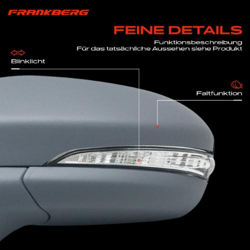 Frankberg 1x Außenspiegel Links für Ford Mondeo V CE CD CF 1.0L 1.5L 1.6L 2.0L 2.5L Bj ab 2014 Bild Frankberg 1x Außenspiegel Links für Ford Mondeo V CE CD CF 1.0L 1.5L 1.6L 2.0L 2.5L Bj ab 2014
