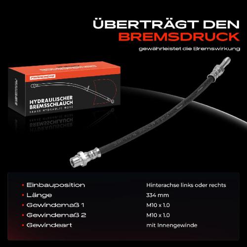 1x Bremsschlauch Bremsschläuche Hinterachse Links oder Rechts für BMW i3 I01 Range Extender Bild 1x Bremsschlauch Bremsschläuche Hinterachse Links oder Rechts für BMW i3 I01 Range Extender