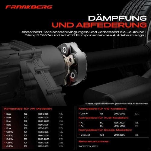 1x Gelenkscheibe Hardyscheibe Kardanwelle Vorne für VW Golf IV 1J1 Bora Audi A3 Skoda Octavia Bild 1x Gelenkscheibe Hardyscheibe Kardanwelle Vorne für VW Golf IV 1J1 Bora Audi A3 Skoda Octavia