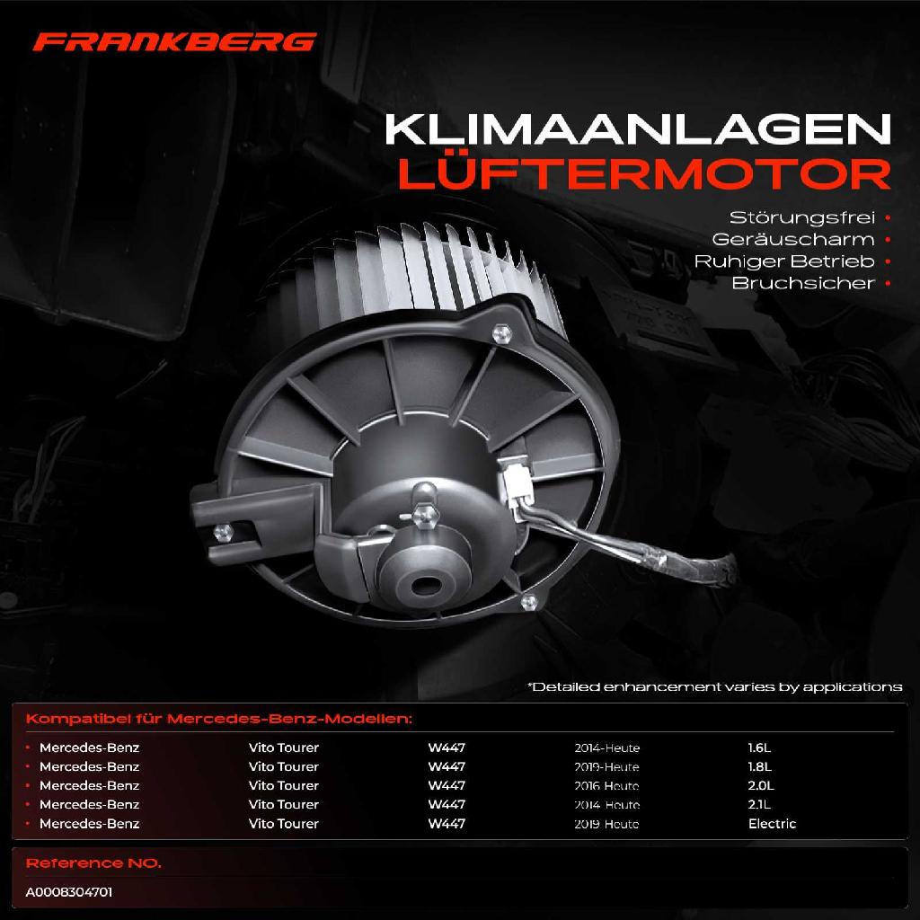 1x Gebläsemotor Innenraumgebläse für Mercedes-Benz Vito Tourer W447