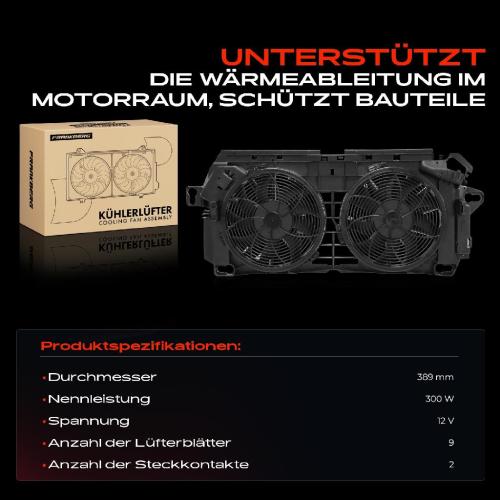 1x Motorkühller Doppellüfter mit Kühlerlüfterrahmen VW Crafter 2E Mercedes-Benz Sprinter B906 Bild 1x Motorkühller Doppellüfter mit Kühlerlüfterrahmen VW Crafter 2E Mercedes-Benz Sprinter B906