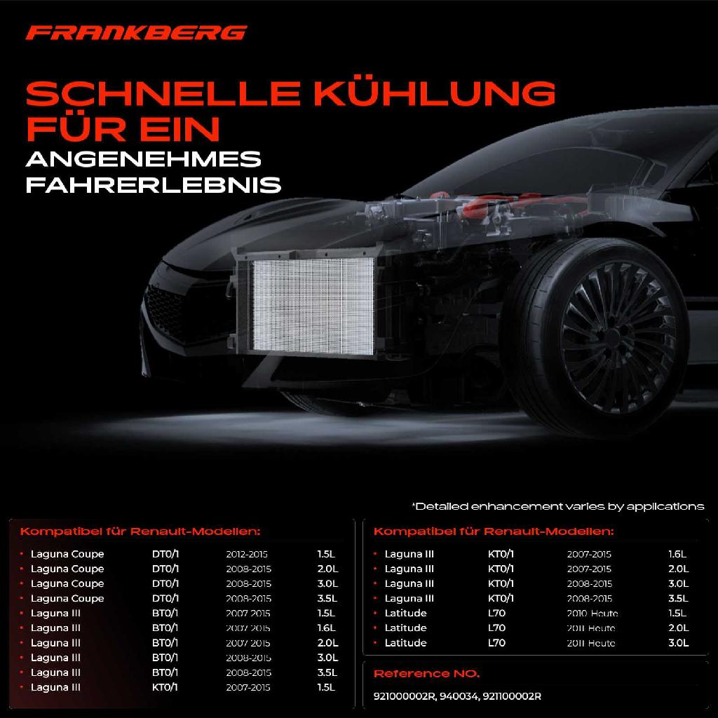 1x Kondensator Klimaanlage für Renault Laguna DT0/1 BT0/1 Latitude L70