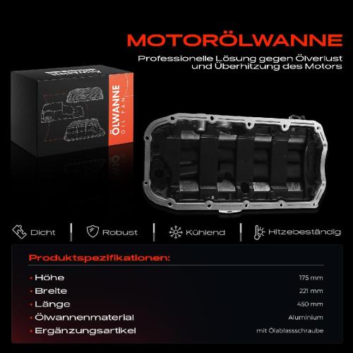 Frankberg 1x Ölwanne Motorölwanne für Opel Astra J Zafira C Alfa Romeo 159 Lancia Delta 3 III 2.0L Bild Frankberg 1x Ölwanne Motorölwanne für Opel Astra J Zafira C Alfa Romeo 159 Lancia Delta 3 III 2.0L