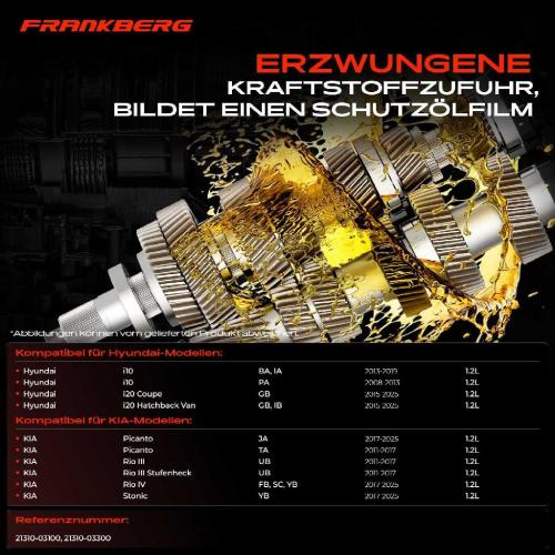 Frankberg 1x Ölpumpe für Hyundai i10 PA i20 GB IB PB KIA Picanto JA Rio III IV 1.2L Bild Frankberg 1x Ölpumpe für Hyundai i10 PA i20 GB IB PB KIA Picanto JA Rio III IV 1.2L