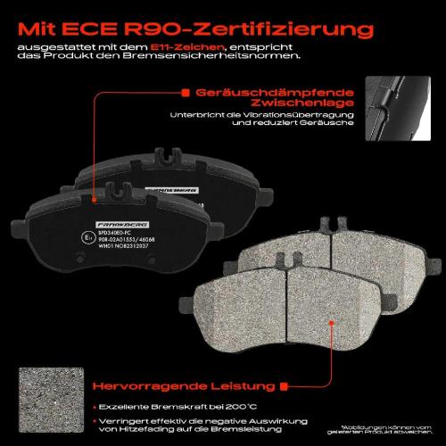 4x Bremsbeläge Vorderachse für Mercedes-Benz W204 C204 S204 W212 A207 C207 S212 R172 2007-2025 Bild 4x Bremsbeläge Vorderachse für Mercedes-Benz W204 C204 S204 W212 A207 C207 S212 R172 2007-2025