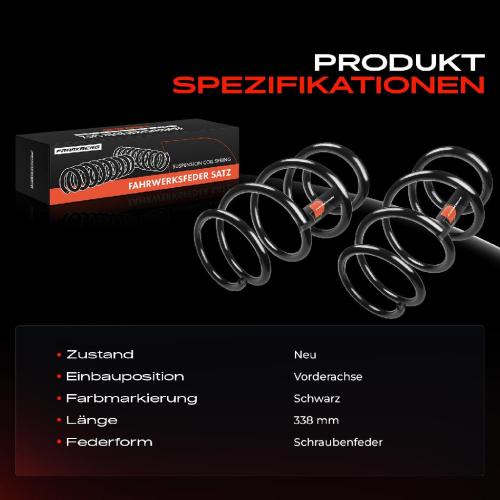 Frankberg 2x Fahrwerksfeder Vorderachse für Citroën Jumper Fiat Ducato Peugeot Boxer Bj ab 2001 Bild Frankberg 2x Fahrwerksfeder Vorderachse für Citroën Jumper Fiat Ducato Peugeot Boxer Bj ab 2001