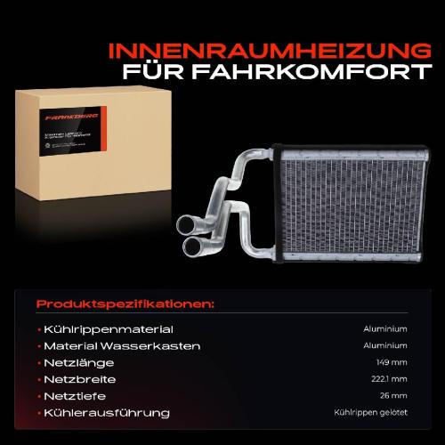 1x Wärmetauscher Innenraumheizung für Hyundai Santa Fé II CM 2005-2011 Bild 1x Wärmetauscher Innenraumheizung für Hyundai Santa Fé II CM 2005-2011