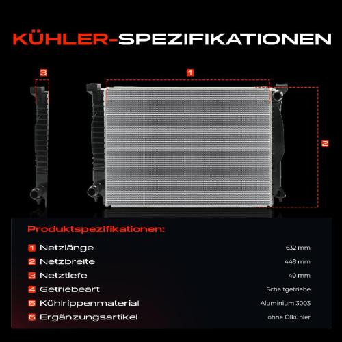 Frankberg 1x Kühler Wasserkühler Motorkühler für Audi A4 Avant Cabriolet 4.2L Bild Frankberg 1x Kühler Wasserkühler Motorkühler für Audi A4 Avant Cabriolet 4.2L