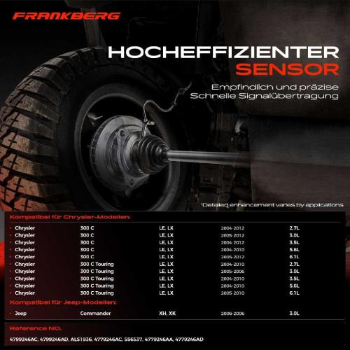 1x ABS Sensor Hinterachse rechts für Chrysler 300 C Touring Jeep Commander 2.7L 3.0L 3.5L 5.6L 6.1L 2004-2012 Bild 1x ABS Sensor Hinterachse rechts für Chrysler 300 C Touring Jeep Commander 2.7L 3.0L 3.5L 5.6L 6.1L 2004-2012