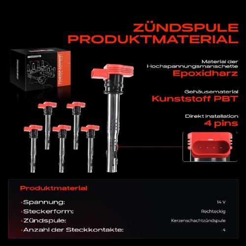 Frankberg 6x Z ndmodul Z ndspule f r VW Touareg Audi A4 Avant Cabriolet A5 Sportback A6 Allroad A7 A8 Q5 Q7 R8 Spyder Bild Frankberg 6x Z ndmodul Z ndspule f r VW Touareg Audi A4 Avant Cabriolet A5 Sportback A6 Allroad A7 A8 Q5 Q7 R8 Spyder