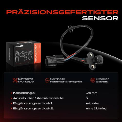 1x Kurbelwellensensor Impulsgeber für Mitsubishi Colt V Lancer V VII Space Star Bild 1x Kurbelwellensensor Impulsgeber für Mitsubishi Colt V Lancer V VII Space Star