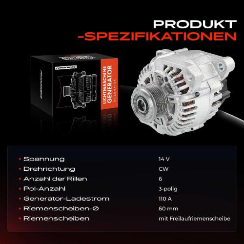 Frankberg 1x Lichtmaschine Generator f r Hyundai iX35 Sonata V KIA Magentis 2.0L 2.4L Bild Frankberg 1x Lichtmaschine Generator f r Hyundai iX35 Sonata V KIA Magentis 2.0L 2.4L