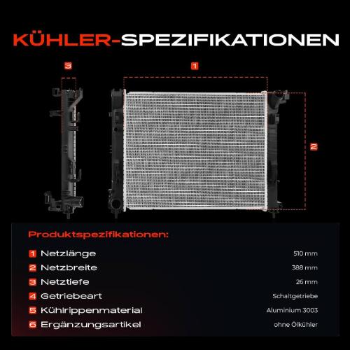1x Kühler Wasserkühler Motorkühler für Renault Clio V Captur Dacia Sandero 1.5L Bild 1x Kühler Wasserkühler Motorkühler für Renault Clio V Captur Dacia Sandero 1.5L