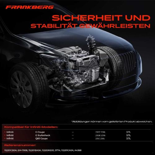 2x Motorlager Vorne Rechts für Infiniti G Q60 3.7L 2007-2016 Bild 2x Motorlager Vorne Rechts für Infiniti G Q60 3.7L 2007-2016