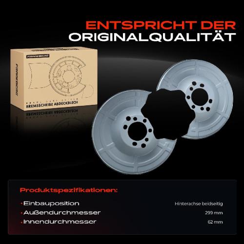 2x Ankerblech Bremsscheibe Hinterachse Beidseitig für Opel Astra G CC Cabriolet Caravan Coupe Stufenheck Bild 2x Ankerblech Bremsscheibe Hinterachse Beidseitig für Opel Astra G CC Cabriolet Caravan Coupe Stufenheck