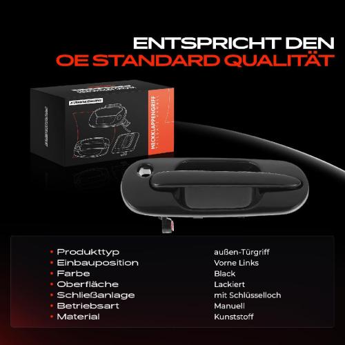 1x Türgriff Vorne Links außen für Honda Civic VI Aerodeck Fastback CR-V I Rover 400 Schrägheck 1994-2002 Bild 1x Türgriff Vorne Links außen für Honda Civic VI Aerodeck Fastback CR-V I Rover 400 Schrägheck 1994-2002