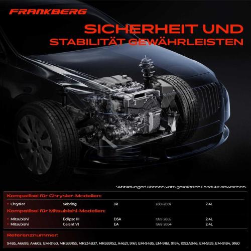 3x Motorlager Rechts für Chrysler Sebring JR Mitsubishi Eclipse 3 Galant 6 2.4L Bild 3x Motorlager Rechts für Chrysler Sebring JR Mitsubishi Eclipse 3 Galant 6 2.4L