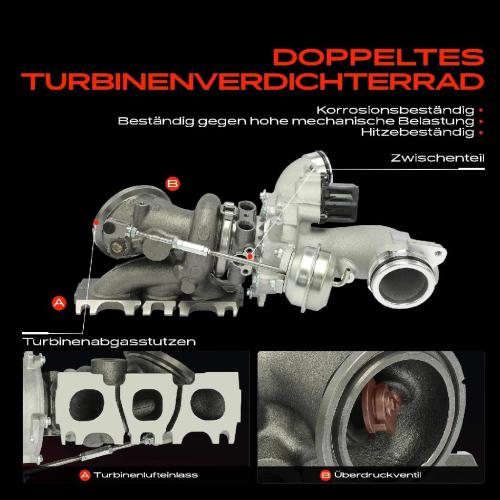 1x Turbolader Abgaskrümmer Einheit für Mercedes-Benz W205 A238 C238 S213 W166 C292 X166 V222 W222 X222 C217 Bild 1x Turbolader Abgaskrümmer Einheit für Mercedes-Benz W205 A238 C238 S213 W166 C292 X166 V222 W222 X222 C217