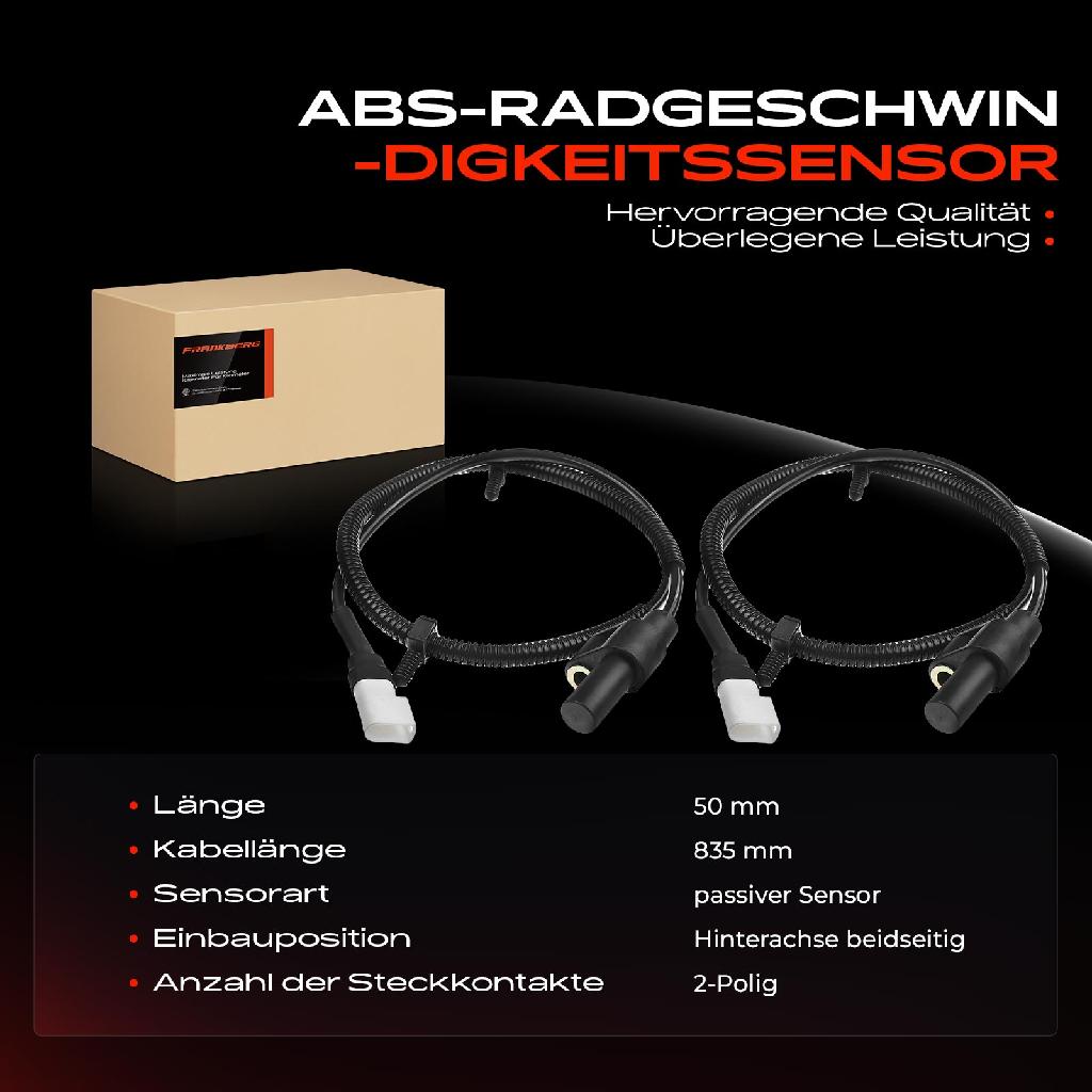 2x ABS Sensor Hinten für Ford Mondeo II Turnier 1.6L 1.8L 2.0L 2.5L 1996-2000